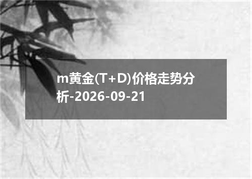 m黄金(T+D)价格走势分析-2026-09-21