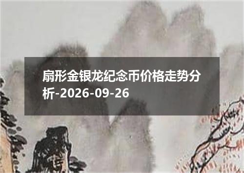 扇形金银龙纪念币价格走势分析-2026-09-26