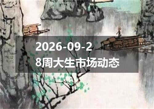 2026-09-28周大生市场动态