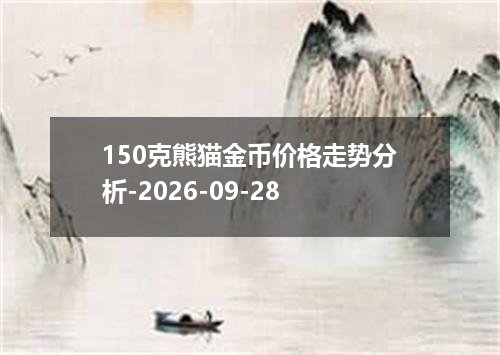 150克熊猫金币价格走势分析-2026-09-28