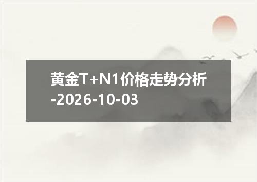 黄金T+N1价格走势分析-2026-10-03