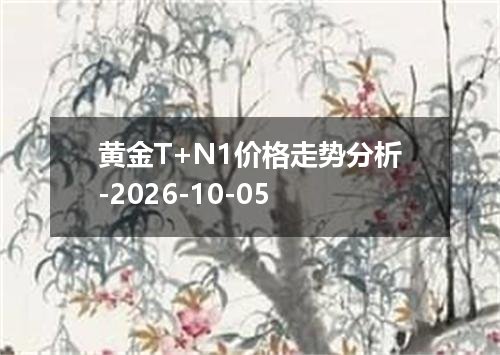 黄金T+N1价格走势分析-2026-10-05