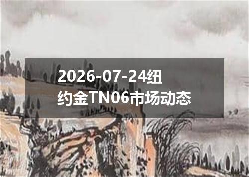 2026-07-24纽约金TN06市场动态
