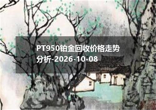 PT950铂金回收价格走势分析-2026-10-08