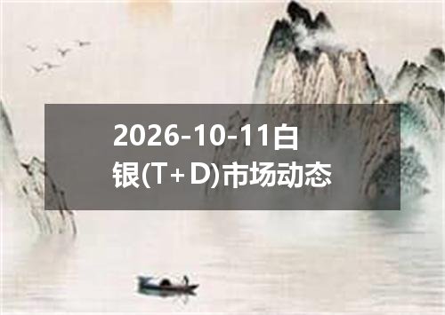 2026-10-11白银(T+D)市场动态