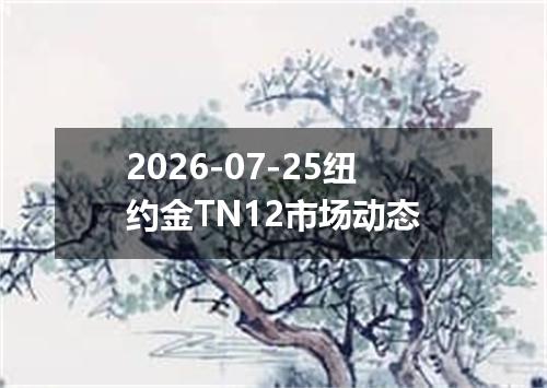 2026-07-25纽约金TN12市场动态