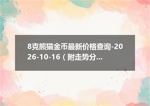 8克熊猫金币最新价格查询-2026-10-16（附走势分析）