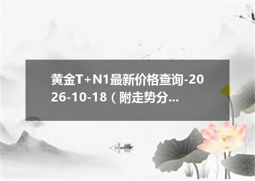 黄金T+N1最新价格查询-2026-10-18（附走势分析）
