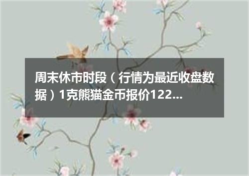 周末休市时段（行情为最近收盘数据）1克熊猫金币报价1228.0000 元/枚