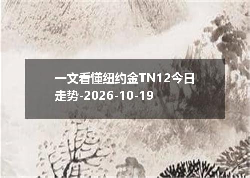 一文看懂纽约金TN12今日走势-2026-10-19