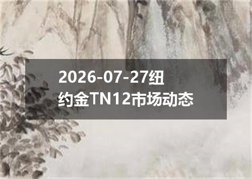 2026-07-27纽约金TN12市场动态