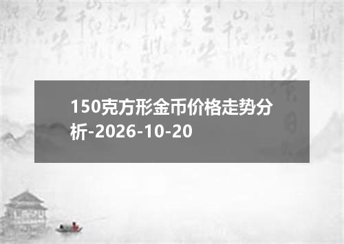150克方形金币价格走势分析-2026-10-20