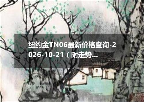 纽约金TN06最新价格查询-2026-10-21（附走势分析）