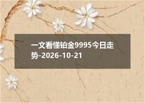 一文看懂铂金9995今日走势-2026-10-21