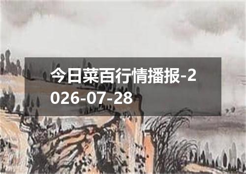 今日菜百行情播报-2026-07-28