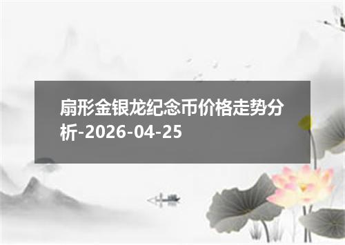 扇形金银龙纪念币价格走势分析-2026-04-25
