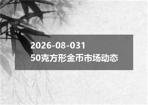 2026-08-03150克方形金币市场动态