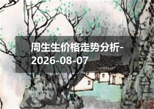 周生生价格走势分析-2026-08-07