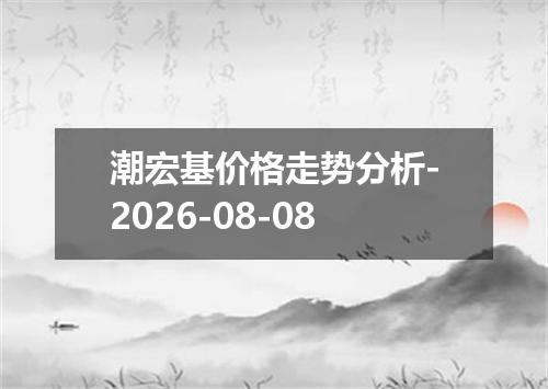潮宏基价格走势分析-2026-08-08