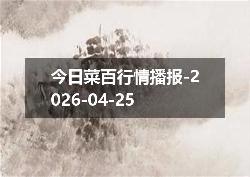 今日菜百行情播报-2026-04-25