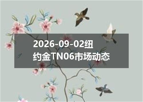 2026-09-02纽约金TN06市场动态